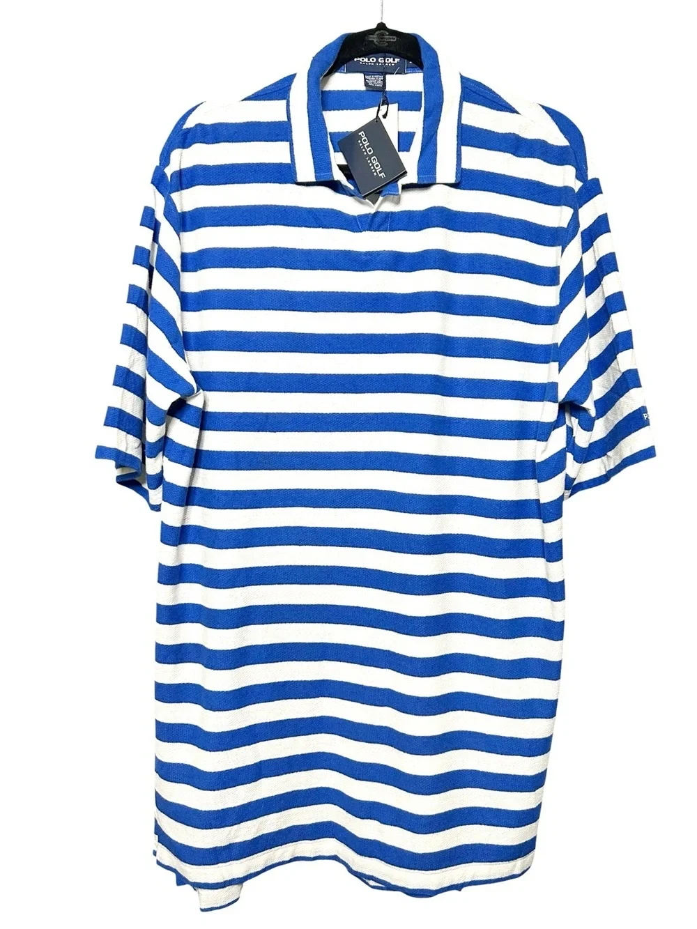 NEW Ralph Lauren Polo Golf Shirt L Linen Blend Lightweight Preppy